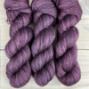 Fil de laine mérinos et soie coloris aubergine