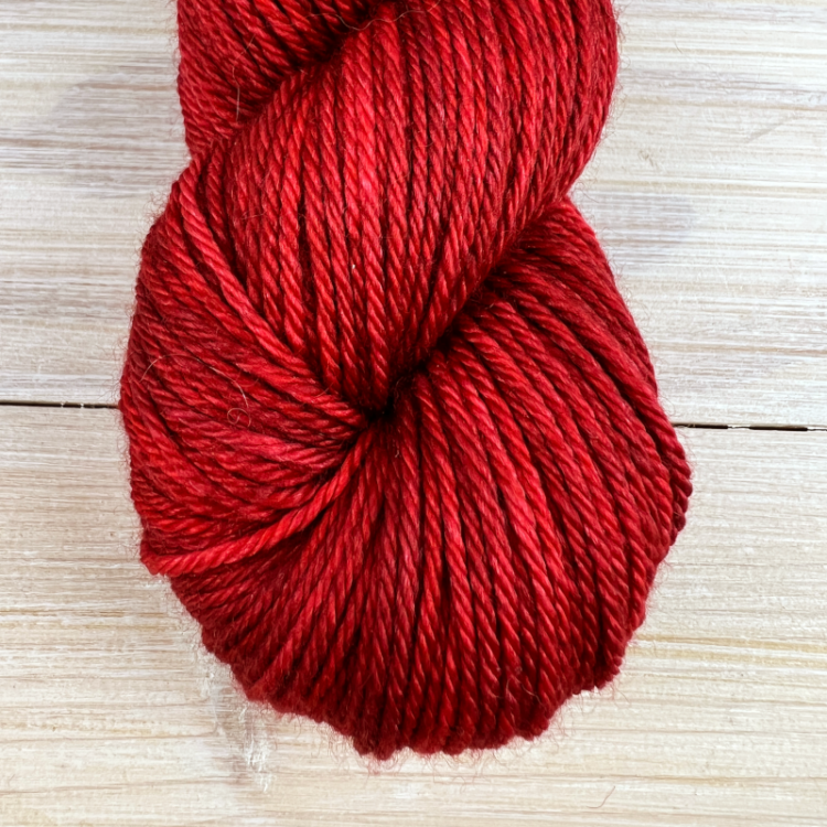 Surpreme DK : fil de laine mérinos et soie coloris coquelicot