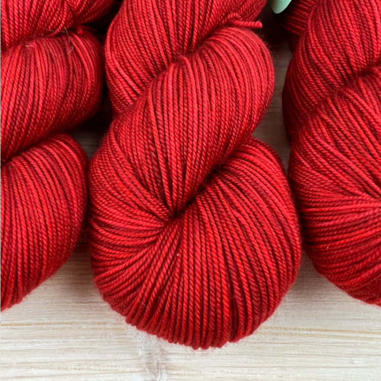 Pure laine 100% mérinos pour le tricot coloris coquelicot