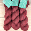 Caresse: fil de laine bébé alpaga soie et cachemire coloris lie de vin