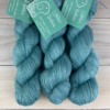Délicatesse : fil mérinos superkid mohair coloris menthe glaciale