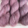 Duvet : fil superkid mohair et soie coloris figue