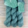 Duvet : fil superkid mohair et soie coloris menthe glaciale