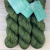 Fil de laine mérinos et soie coloris basilic