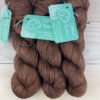 Fil de laine mérinos et soie coloris chocolat