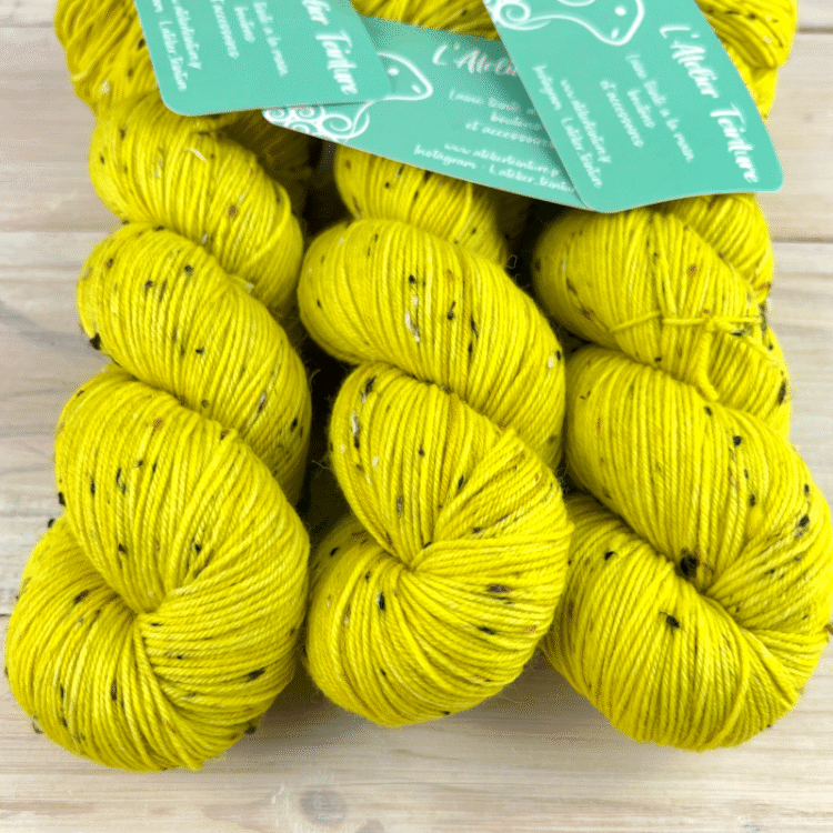 Tweed : fil de laine mérinos nylon et nep