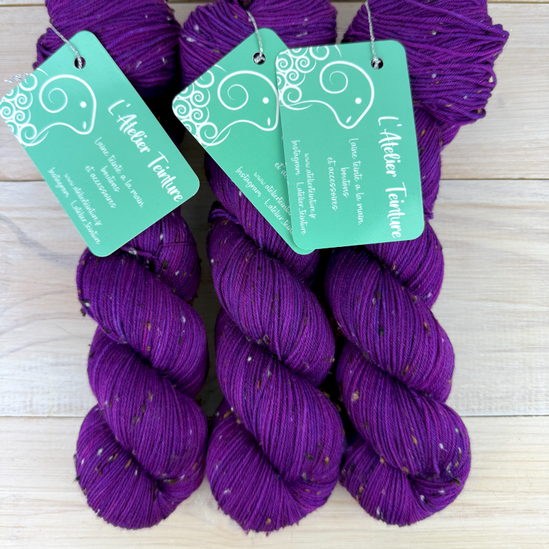 Tweed : fil de laine mérinos nylon et nep