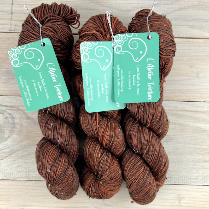 Tweed : fil de laine mérinos nylon et nep