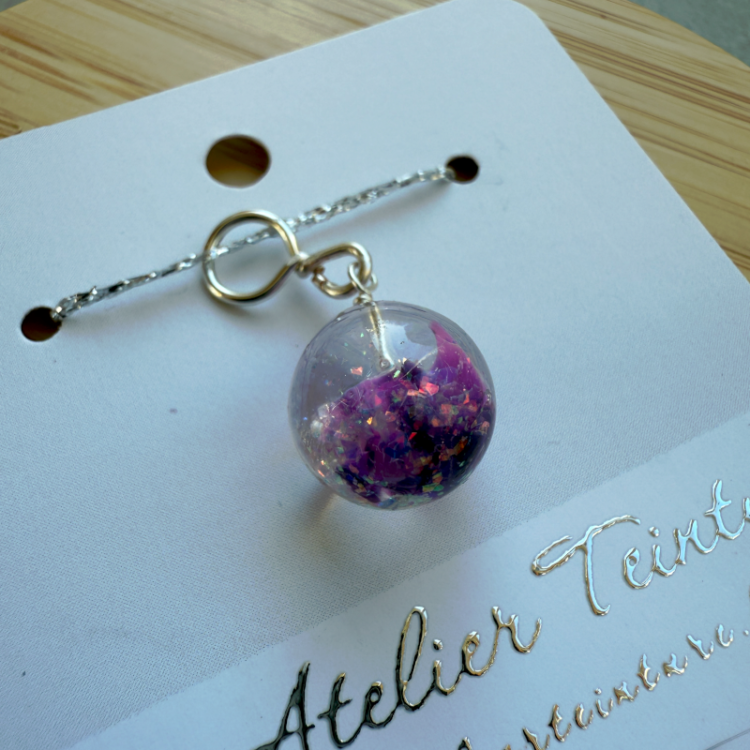 Anneau Marqueur Violine Argent